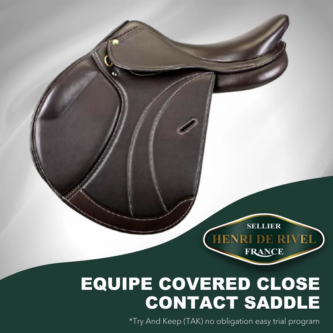 HENRI DE RIVEL EQUIPE COVERED CLOSE CONTACT SADDLE
