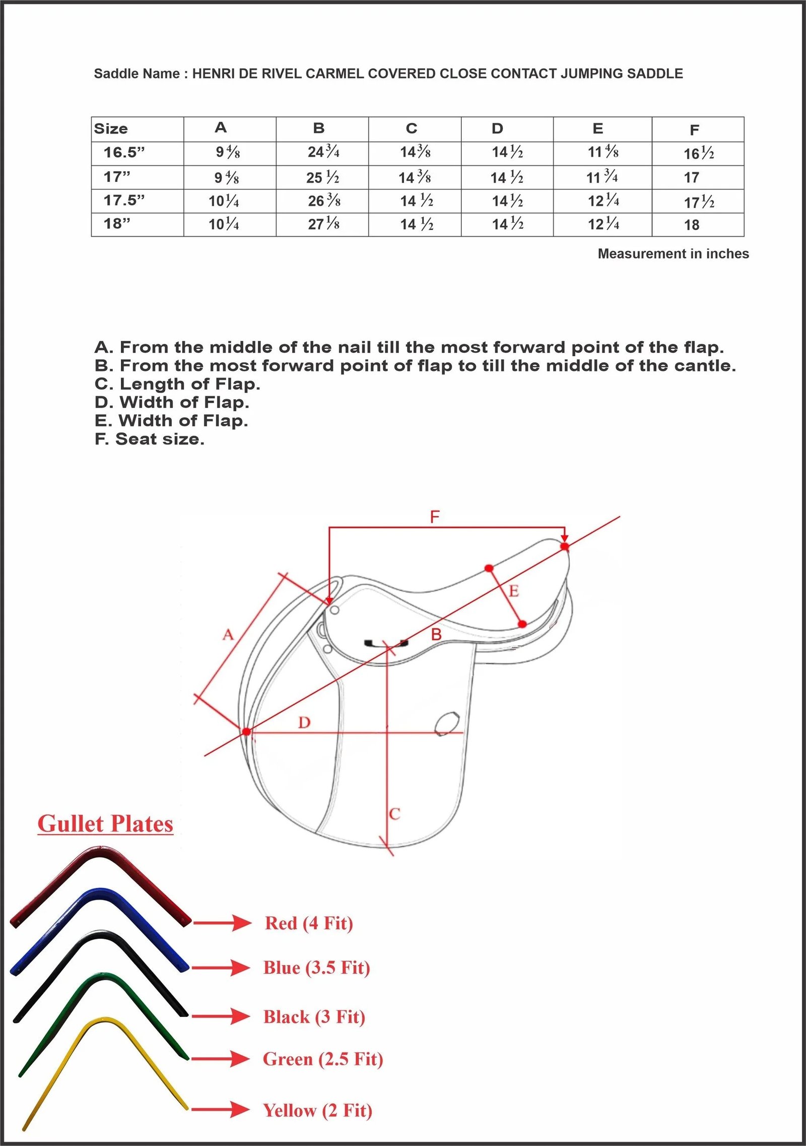 HDR CARMEL CLOSE CONTACT JUMPING SADDLE