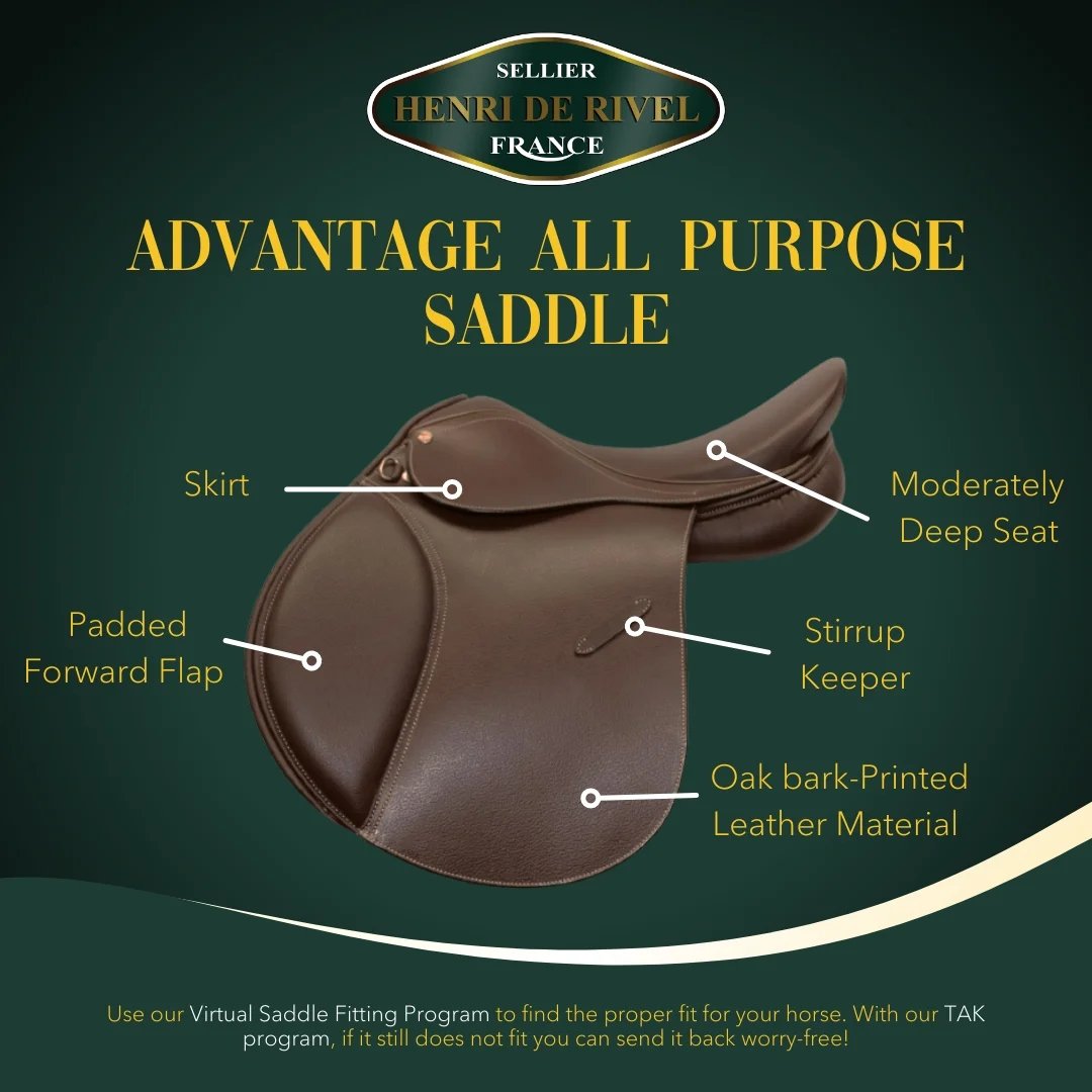 HENRI DE RIVEL ADVANTAGE ALL PURPOSE SADDLE