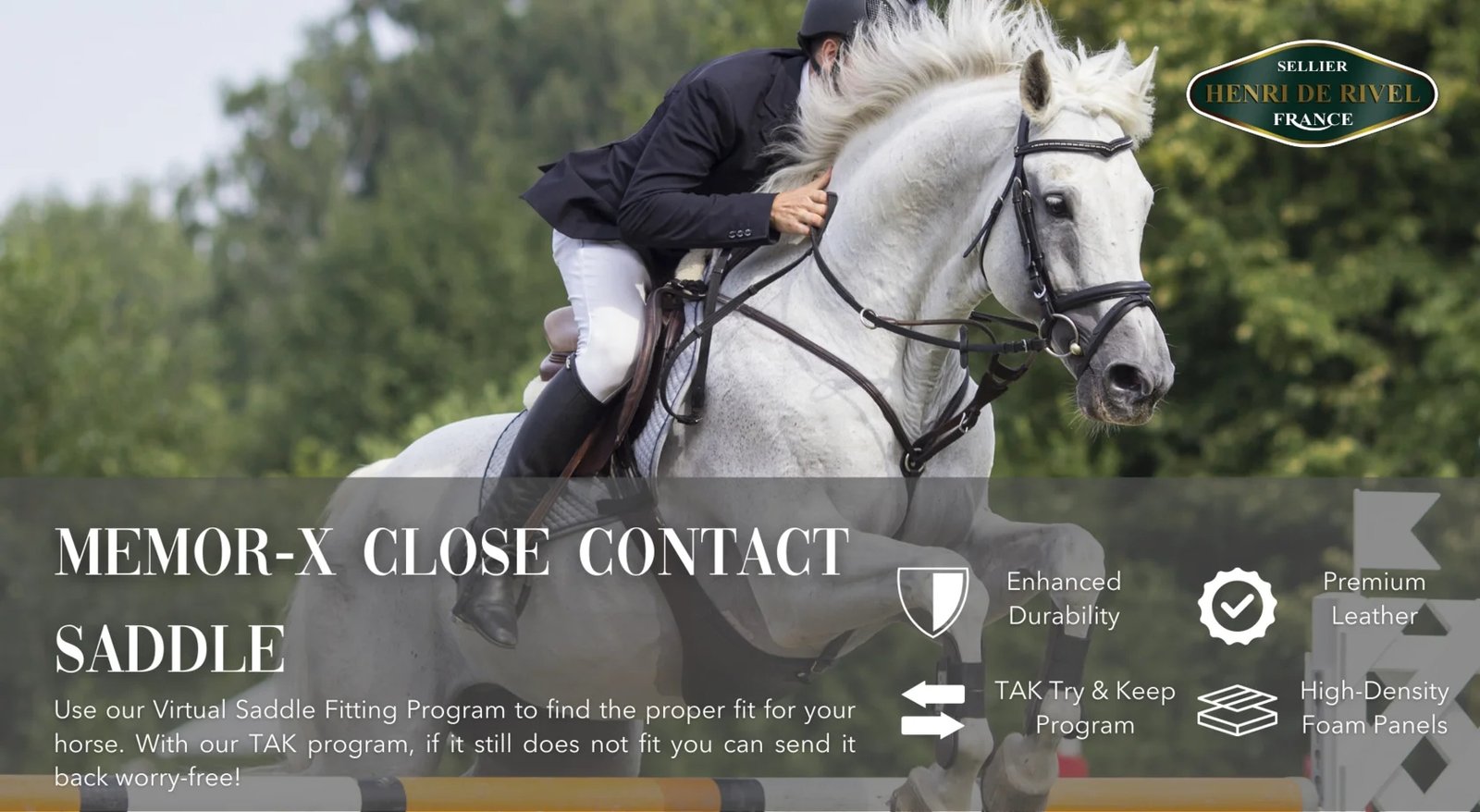 HENRI DE RIVEL MEMOR-X CLOSE CONTACT SADDLE