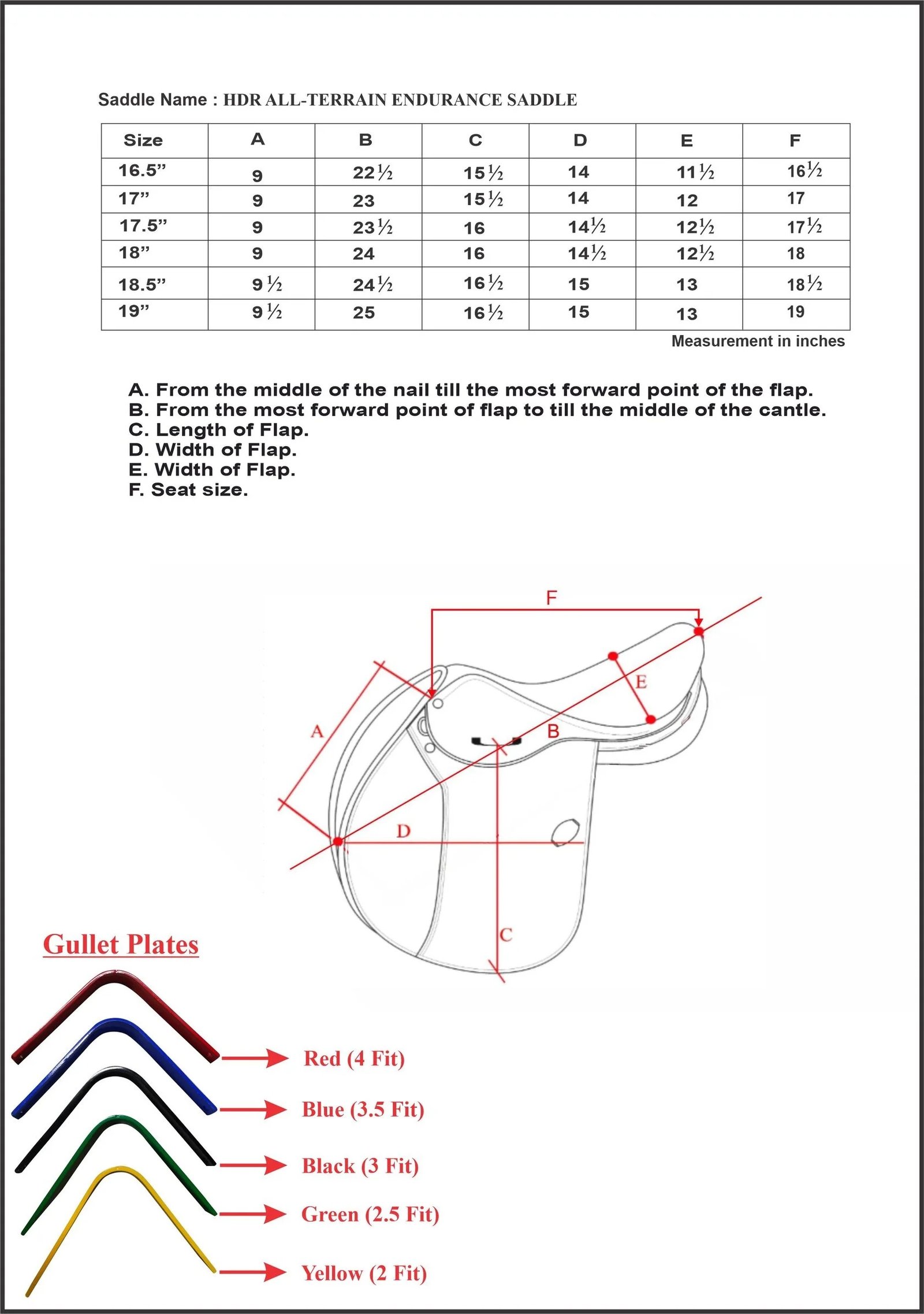 HENRI DE RIVEL ALL-TERRAIN ENDURANCE IGP SADDLE