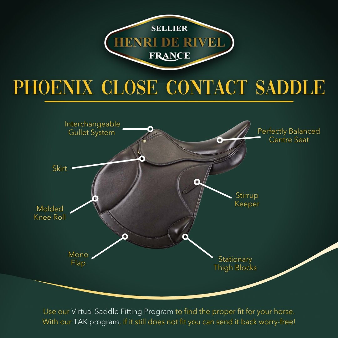 HENRI DE RIVEL PHOENIX MONOFLAP CLOSE CONTACT SADDLE