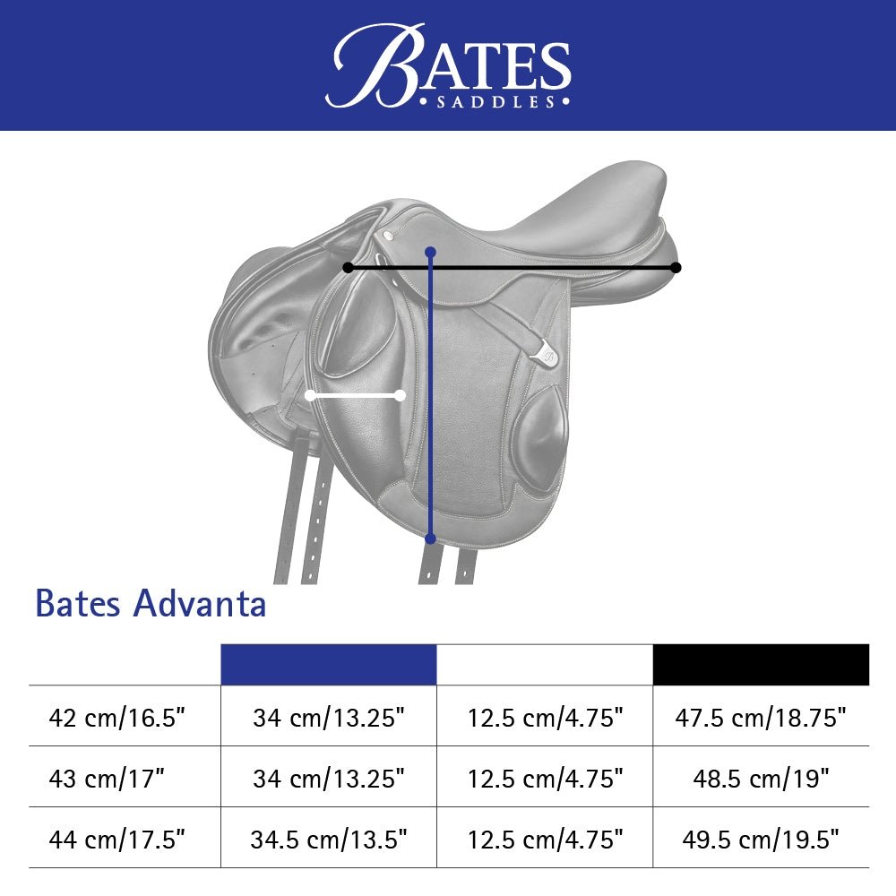 Bates Advanta Monoflap Eventing Saddle
