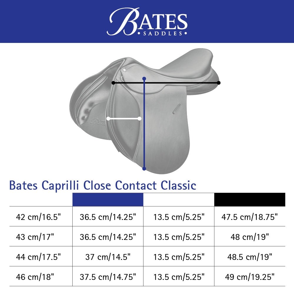 Bates Caprilli Close Contact Classic Saddle