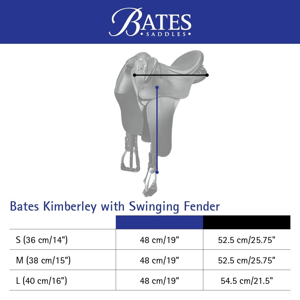 Bates Kimberley Stock Saddle with Swinging Fender