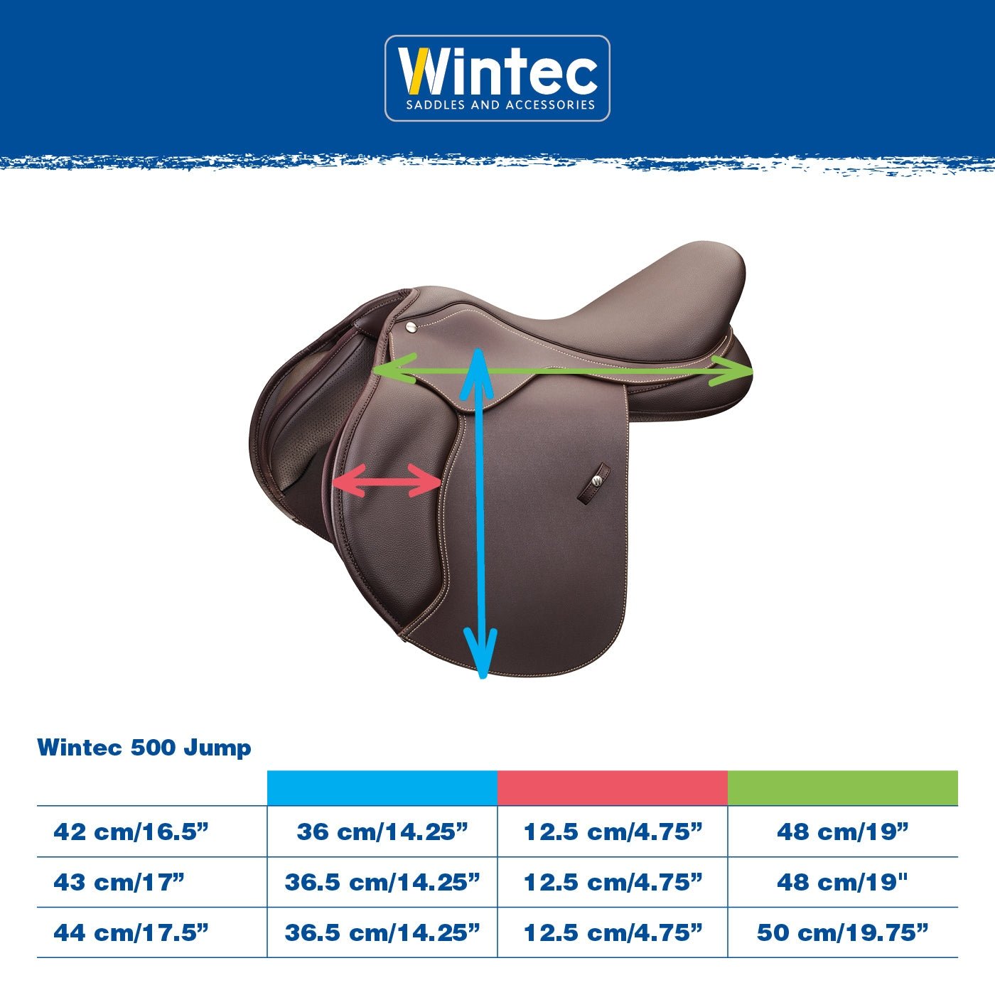 Wintec 500 Jump Saddle with HART and Flock
