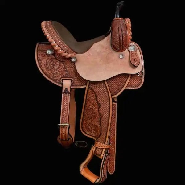 3 Barrel Classic Western Saddle - Image 3