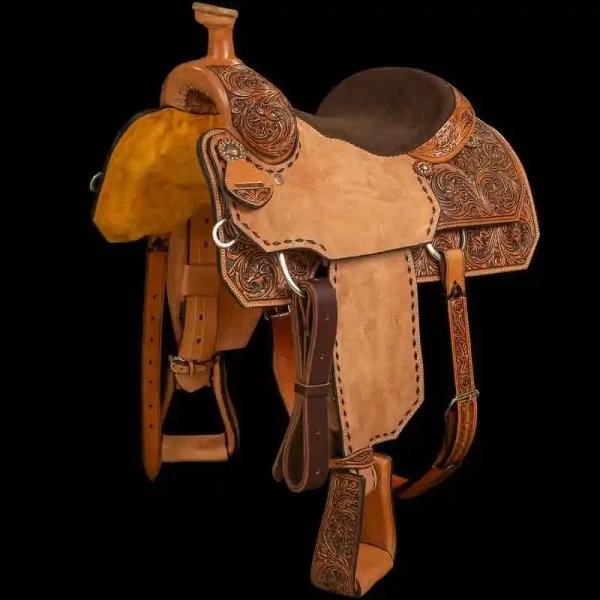 Buck Stitched Roper Saddle - Image 2