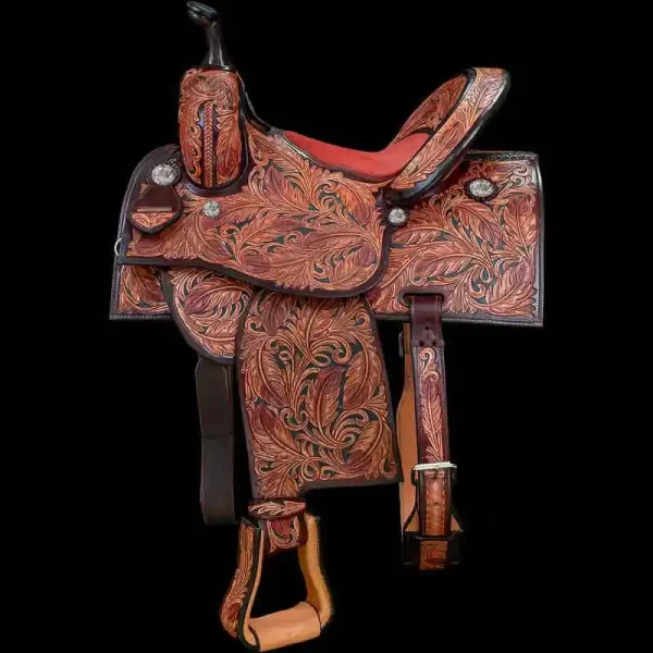 Hand Tooled Racer Western Saddle